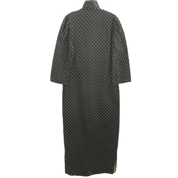 Vintage Cheongsam Embroidered Black Dress Satin XS/S - Picture 6 of 7